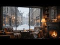Snowy Jazz Restaurant Ambience Smooth Jazz Music for Work &amp; Study 9+ Hours Caz Müzik Kafe Ambiyans