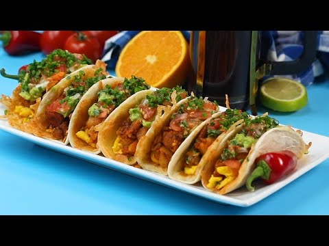 Cheesy Chorizo Breakfast Tacos Recipe