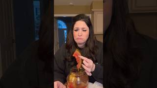 ⭐️FOOD REVIEW⭐️ PICKLED WATERMELON 🍉 GONE WRONG #foodreview #pickles #watermelon #shorts #mukbang