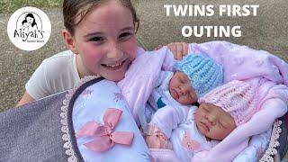 *REBORN OUTING* SILICONE TWINS FIRST OUTING to the PARK