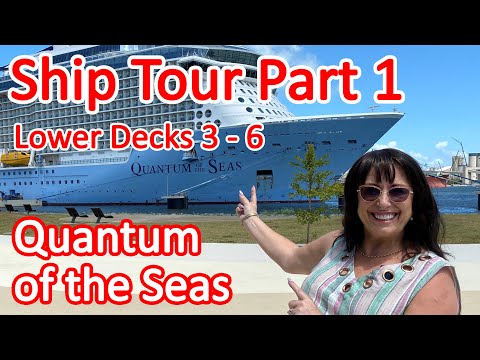 Royal Caribbean Quantum of the Seas Ship Tour Part 1 - Lower Decks, Decks 3 - 6 Video Thumbnail