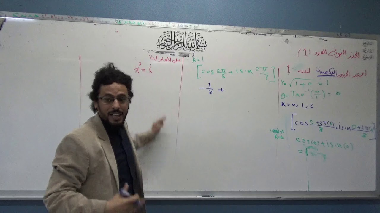 الجذر النوني للعدد واحد +