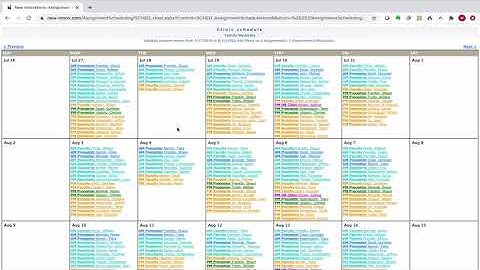 New Innovations:  Schedules