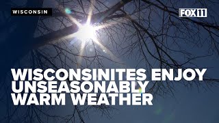 Record-breaking January warmth draws people outdoors in Wisconsin