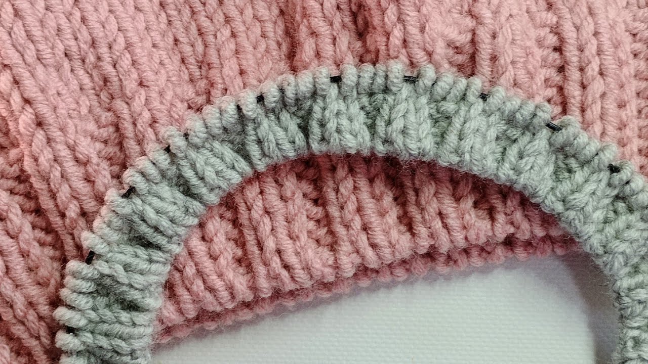 Фабричний набірний край для резинки 2*2 по колу