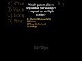 Which pattern allows sequential processing of a request by multiple objects?