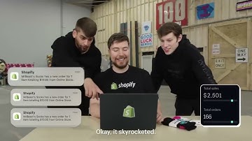 MrBeast, How easy to start with Shopify