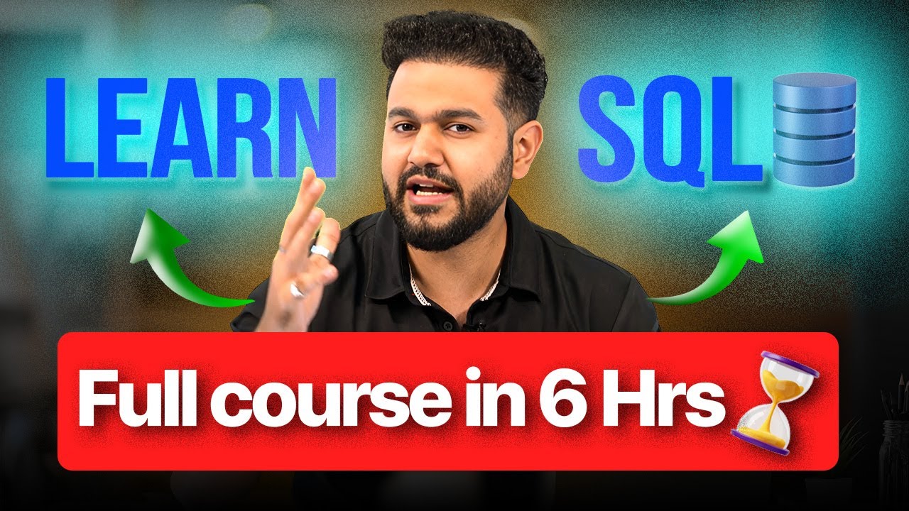 SQL Full Course for Beginners 2025 | SQL Tutorial For Beginners | SQL ...