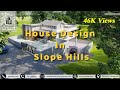 Kerala House Design in Slope Hills