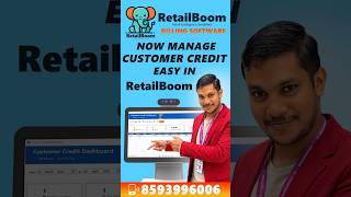 Now customer credit is easy in RetailBoom. #possoftware #fastbilling #retailboom #billingsoftware