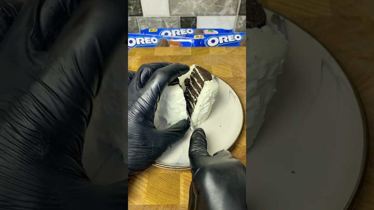 Stacked Oreo Milk Jelly – No Bake & Looks INSANE! 🍪🥛