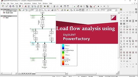 Load flow analysis using DigSILENT power factory | #loadflow #powerfactory