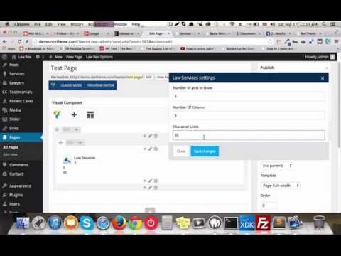 How to use Services shortcode