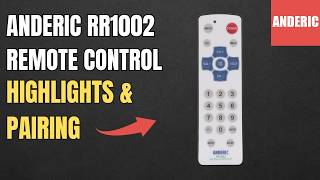 Anderic RR1002 Hospitality Universal TV Remote Control - Highlights & Pairing Net Worth