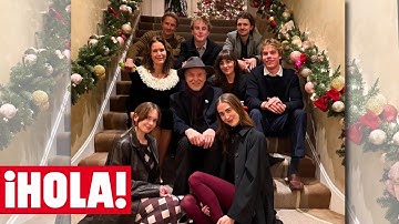 Don Johnson celebrates his 75th birthday with his six children and Stella Banderas as a member of...