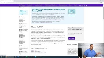 Starting the PMP Application Online 4/7
