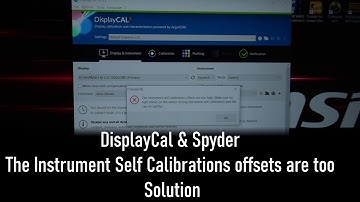 The instrument self-calibration offsets are too high , Solution