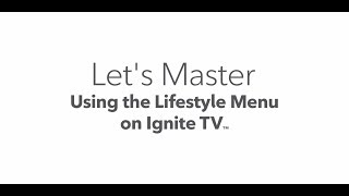 The Lifestyle menu on Ignite TV | Rogers IPTV image