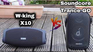 W-king X10 Is Better than!(W-king X10 Vs Soundcore Trance Go) Sound &amp; BASS Test Wireless Speakers