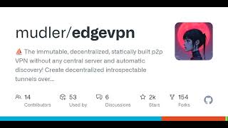 GitHub - mudler/edgevpn: :sailboat: The immutable, decentralized, statically built p2p VPN withou...