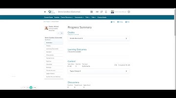 Viewing Learning Outcomes Progress in a Brightspace Class