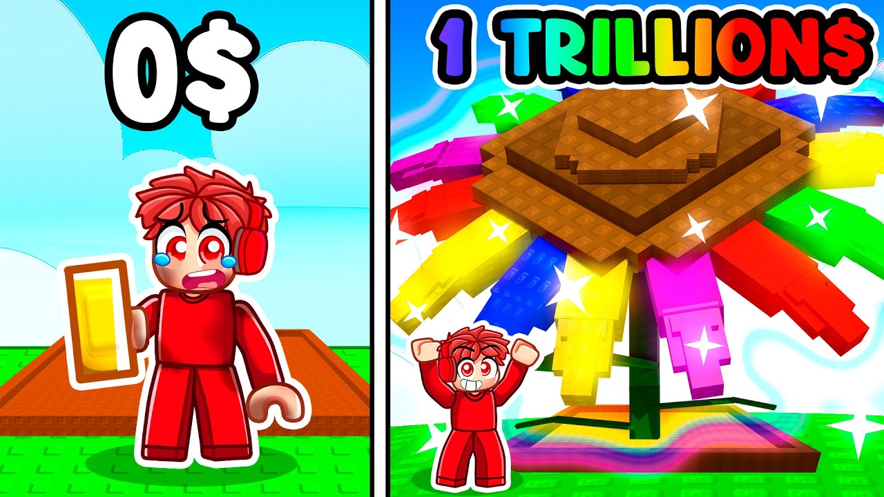 I Started With Only 1 OP SUNFLOWER Seed to become a Trillionaire (Grow a Garden)