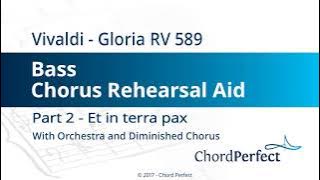 Vivaldi's Gloria Part 2 - Et in terra pax - Bass Chorus Rehearsal Aid