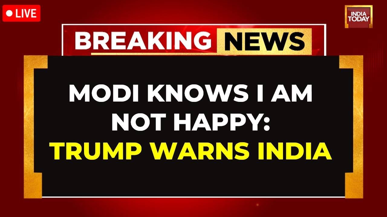 Trump Warns India LIVE News | US President Donald Trump Hinted At Imposing Fresh Tariffs On India