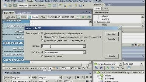 Cómo programar hojas de estilo en Dreamweaver