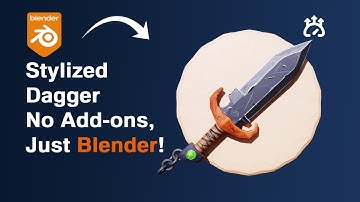 Stylized Hand-Painted Dagger in Blender – Full Timelapse!  🗡️ | BEY 3D