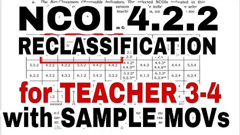 NCOI 4.2.2 for Teachers 3-4