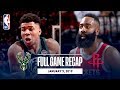 Full Game Recap: Bucks vs Rockets | Giannis and Harden Record Monster Double-Doubles