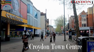 London Walking Tour | CROYDON TOWN CENTRE | London reopen 2021 | 4K ULTRA HD