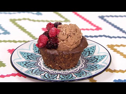 Mini tartas de chocolate con helado