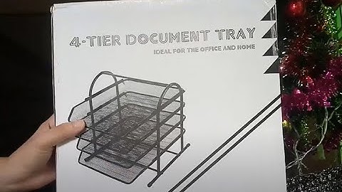 Unboxing and Assembling | 4 - Tier Document Tray