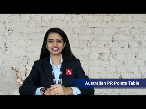 Australian PR Points Table | Australian PR