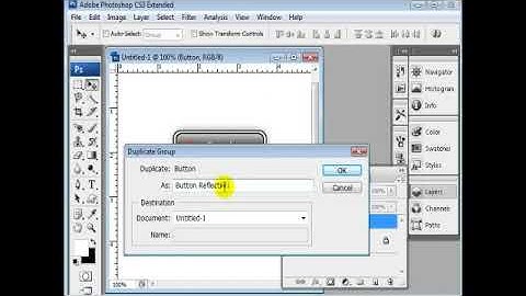 Adding Glare to Photoshop Style Buttons