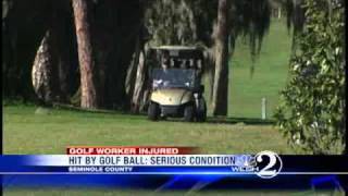 Man Hit By Golf Ball, Seriously Injured
