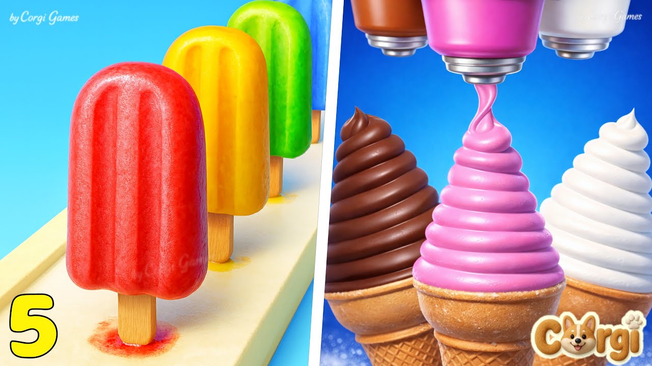 Ice Cream Inc 🆚 Popsicle Stack EP5- All Levels SpeedRun Walkthrough Gameplay