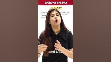 Word of the Day Short - Audacity #words #magnetbrains #shorts