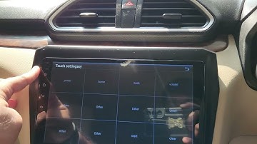 How to calibrate Android head unit screen