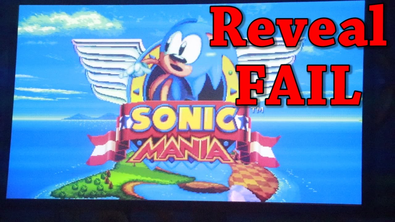 Sonic Mania Live Reveal! (Fail)