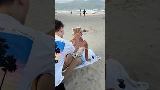 Why did he do it🤯#cake#beach#summer