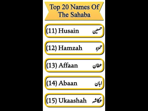 Top 20 Names