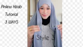 3WAYS PINLESS HIJAB TUTORIAL | MYSHAWL  #hijab #tutorials