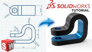 Solidworks Tutorial for Absolute Beginners - Thins Extrude and Full Round Fillet (#12)