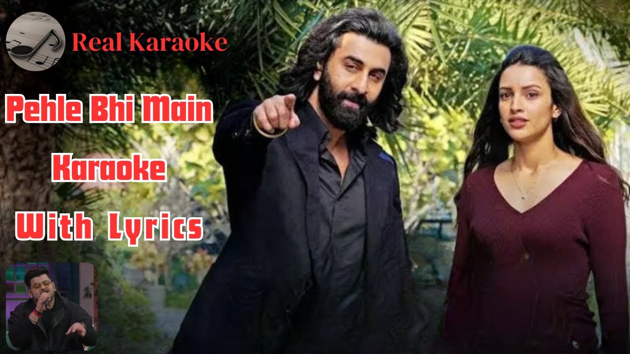 Pehle Bhi Main Karaoke With Lyrics | ANIMAL | Vishal Mishra | Real Karaoke