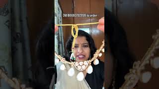 Premium Mossainite Kundan Doublet Set In White And Green Doublets