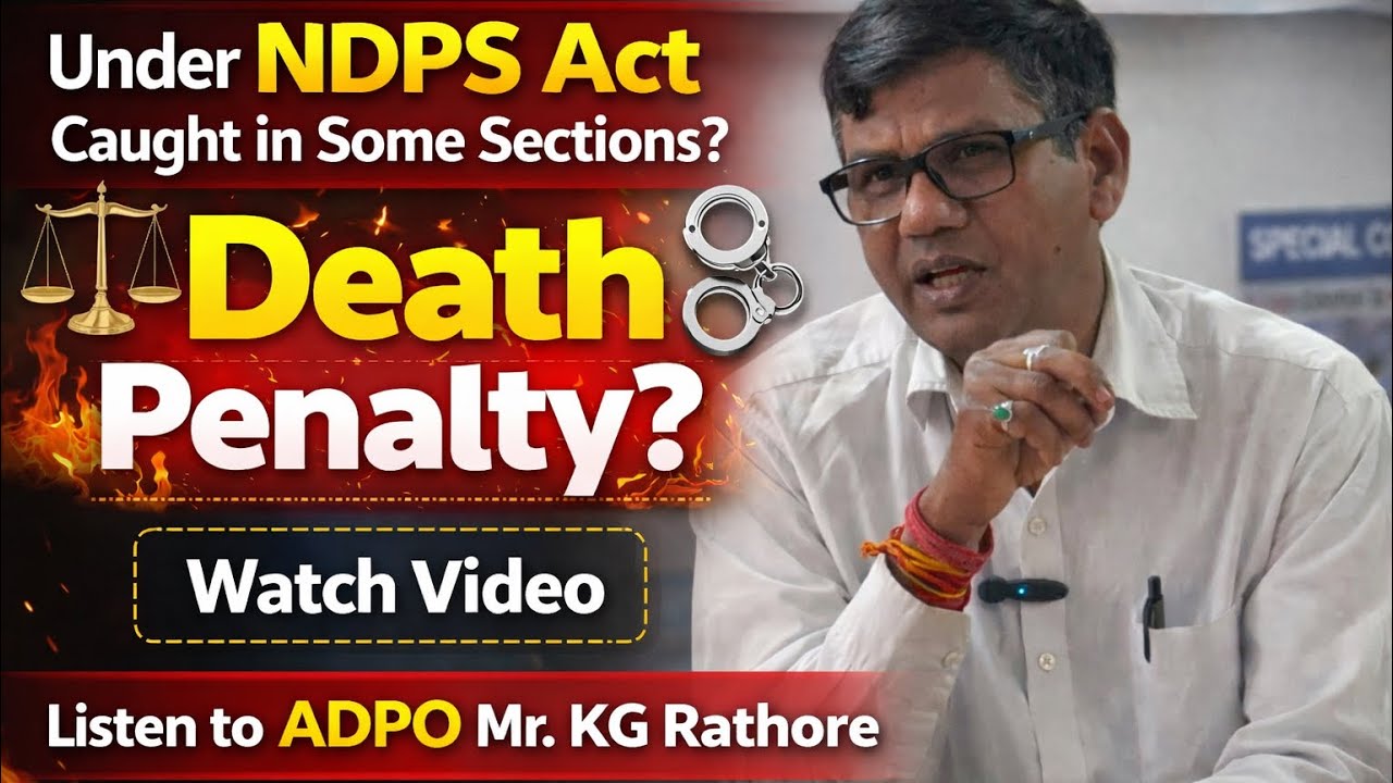 NDPS act में इन धाराओं का अपराध किया तो सजा-ए-मौत! देखें VIDEO 