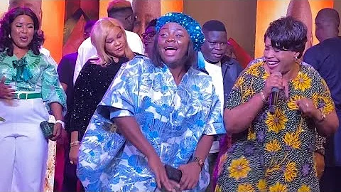 ADEYINKA ALASEYORI, LILIAN NNEJI, DARE JUSTIFIED ON SAME STAGE AT BIG BOLAJI 50TH BIRTHDAY